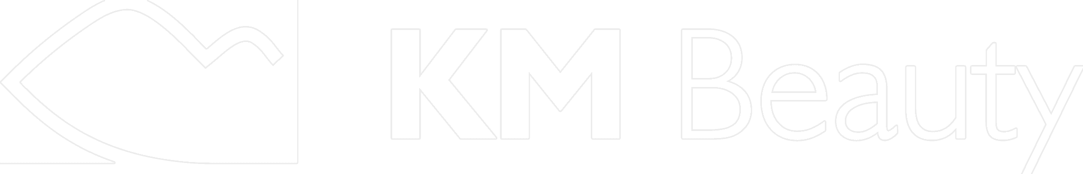 Logo kozmetického salónu KM Beauty